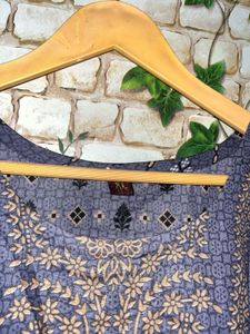 Pakistani Xl Blue Printed Salwar Kameez Suit