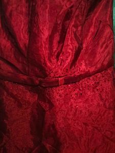 Pintrest Red Strapless Dress