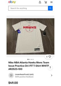 NIKE Atlanta Hawks White Dri-Fit (Unisex)