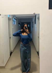 LIGHT BLUE DENIM JEANS