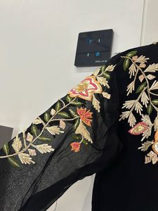 Black Embroidered co ord set