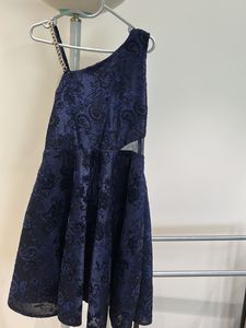 Fixed price lovely blue colour off shoulder dress