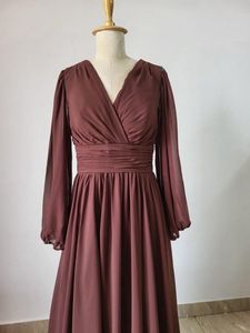 Elegant Brown Maxi Dress