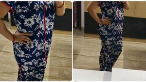 Woman Satin Nighty Suit