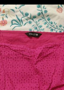 Pink Schiffli Top