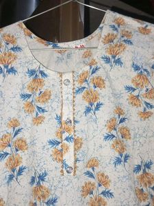 Floral Print Kurta