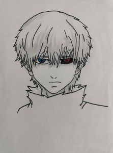 Ken Kaneki - Anime Pencil Sketch