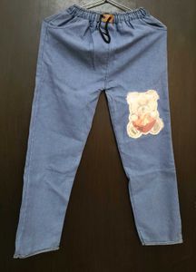 Cute Bear Applique Jeans 👖