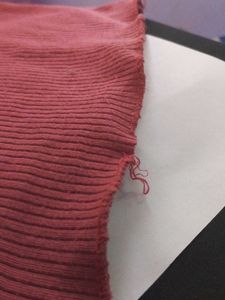 Rose Ribbed Fitted Top