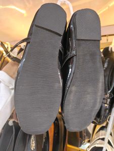 ' Black marry jane Patent Ballet Flats