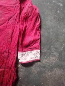 Maroon Kurta suit pent