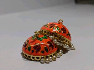 Big Size Meenakari Jhumka