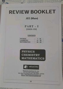 JEE Main Review Booklet Part-I 2024-25