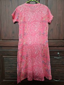 Pink Floral Kurta