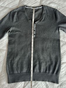 Gray Long Sleeve Top