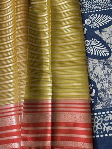 Banarasi Zari Work On Organza Saree