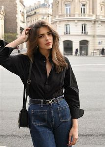 Zara Basic Bossy Blouse Shirt
