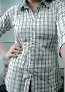 Plaid Button-Down Shirt