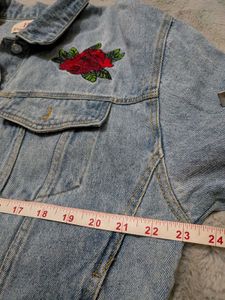 Japanese inspired Embroidered Denim Jacket