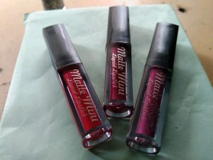 Combo Of 3 Matte Mini Liquid Lipstick Only In80
