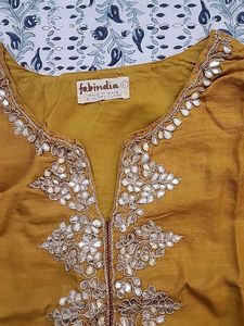 Elegant Mustard Kurta