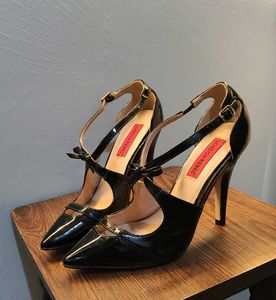 Ankle Wrap Stiletto Pumps 4 Inches