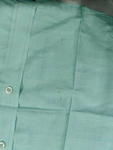 Pure Silk Mint Green Formal Shirt