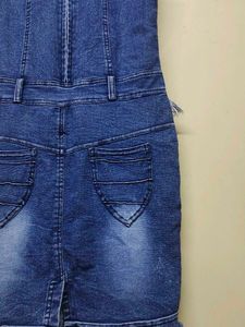 Girls Light Blue Jeans Dress