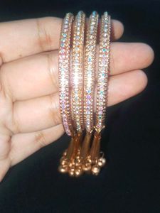 Gold Bangles with Bells