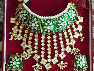 Green Kundan Bridal Jewelry Set