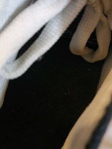 Black/White Shoes With Laces