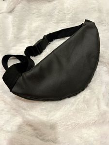 Black Chain Detail Fanny Belt Waist Bag