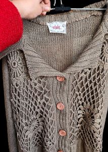 Crosiya Knitted Sweater Front Opneble🌸💕