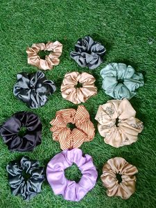 Handmade Scrunchies With Different Colours 150 Coins Each