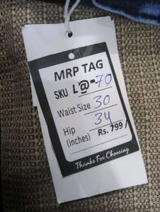L@70 Size-30 (Sale) Latest Ladies high waist Jeans