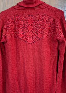 Woolen Red Shrug