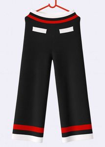 Chic Colorblock winter Knit Pants