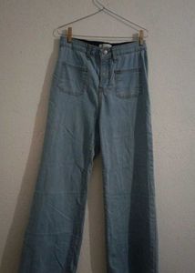 Wide Leg Denim Pants