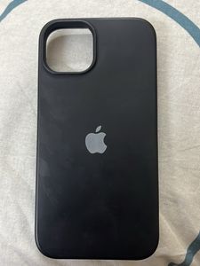 Black silicone case for iPhone 13