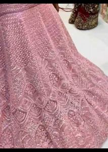 Dusky Pink Embroidered Lehanga