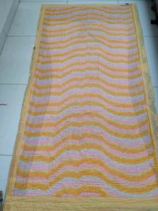 Striped Quilt - Yellow & Pink But