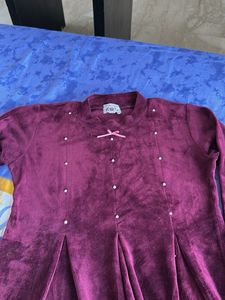 Cute Burgundy Dress