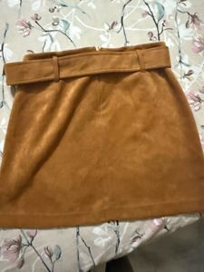 Belted Mini Skirt