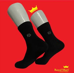 SEAL PACKED - Royal Mart Black Crown Socks