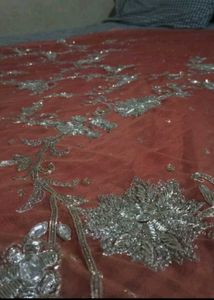 designer heavy netted saree