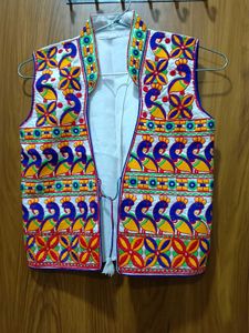 Embroidered Gujarati Jacket For Navratri