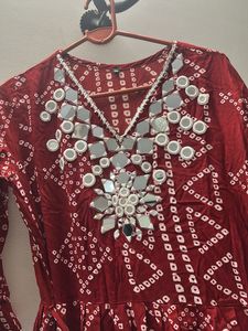 Elegant Maroon Ethnic Gown