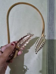 Golden Leaf Belt For Saree Dresses