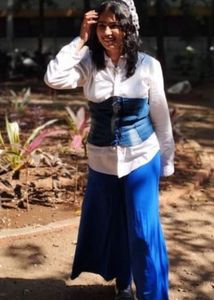 Handmade Denim Corset