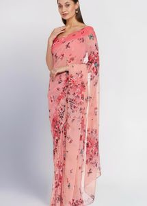 Floral Print Saree